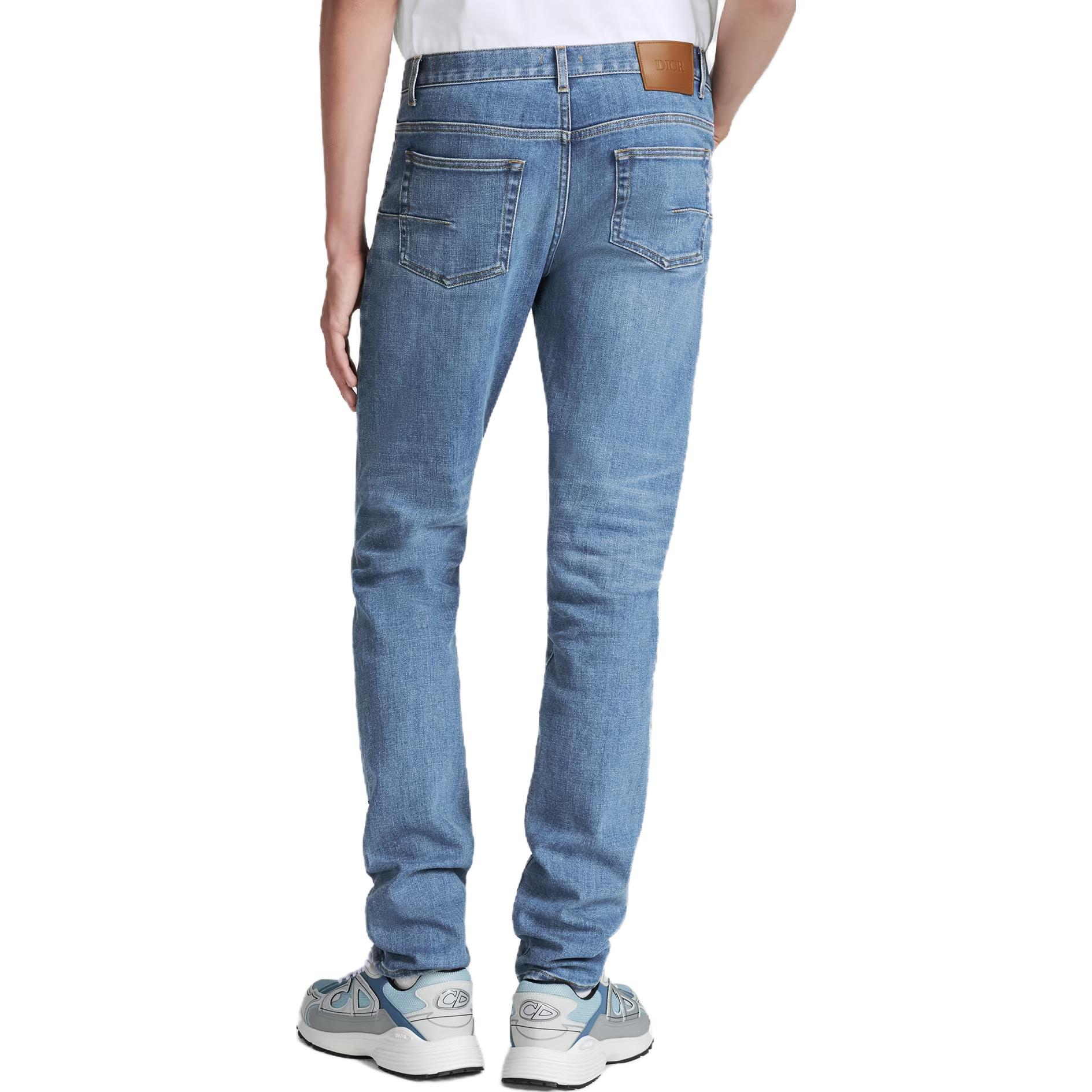 Purchase DIOR 蓝色中腰修身弹力牛仔裤 193DS00K349X-C530