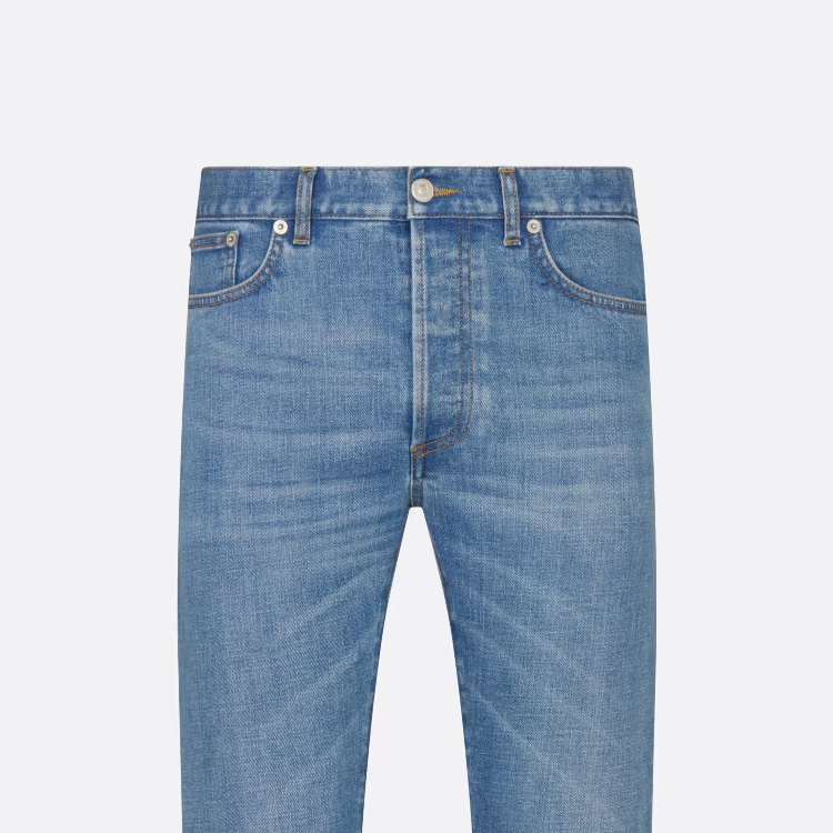 Details for DIOR 蓝色中腰修身弹力牛仔裤 193DS00K349X-C530