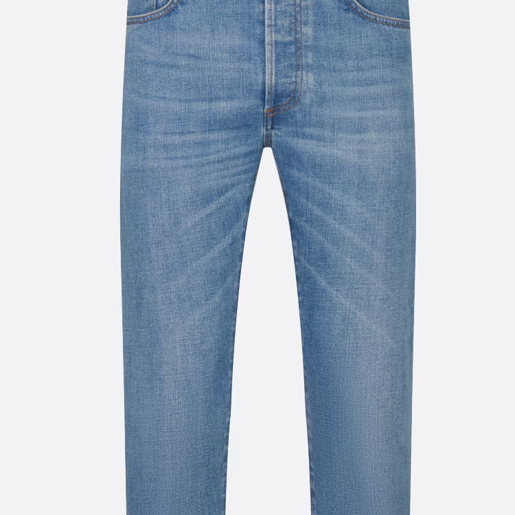 Sizing DIOR 蓝色中腰修身弹力牛仔裤 193DS00K349X-C530