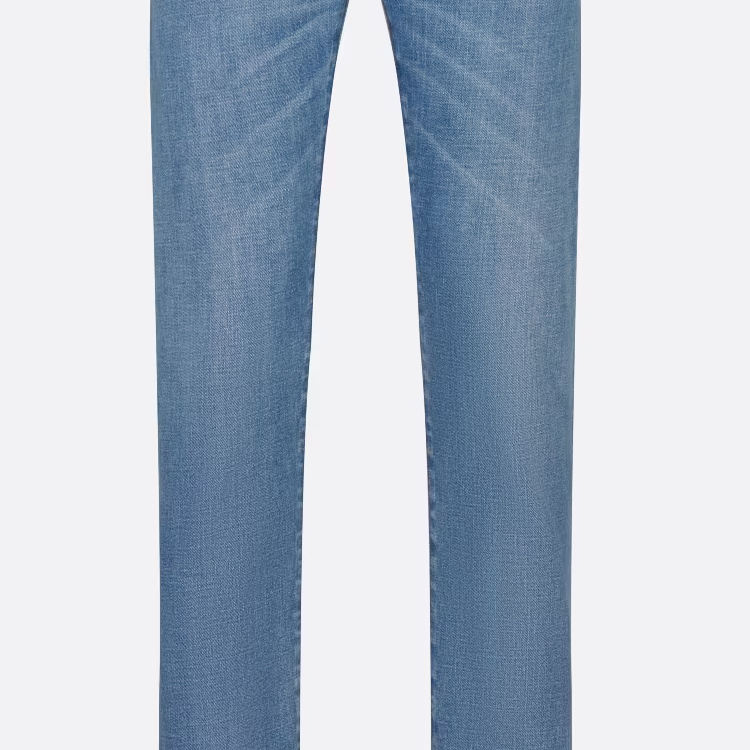 Cheap DIOR 蓝色中腰修身弹力牛仔裤 193DS00K349X-C530
