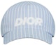 Lookbook DIOR Blue Polyester Baseball Cap with Logo Stripe Design. 483C900AB067