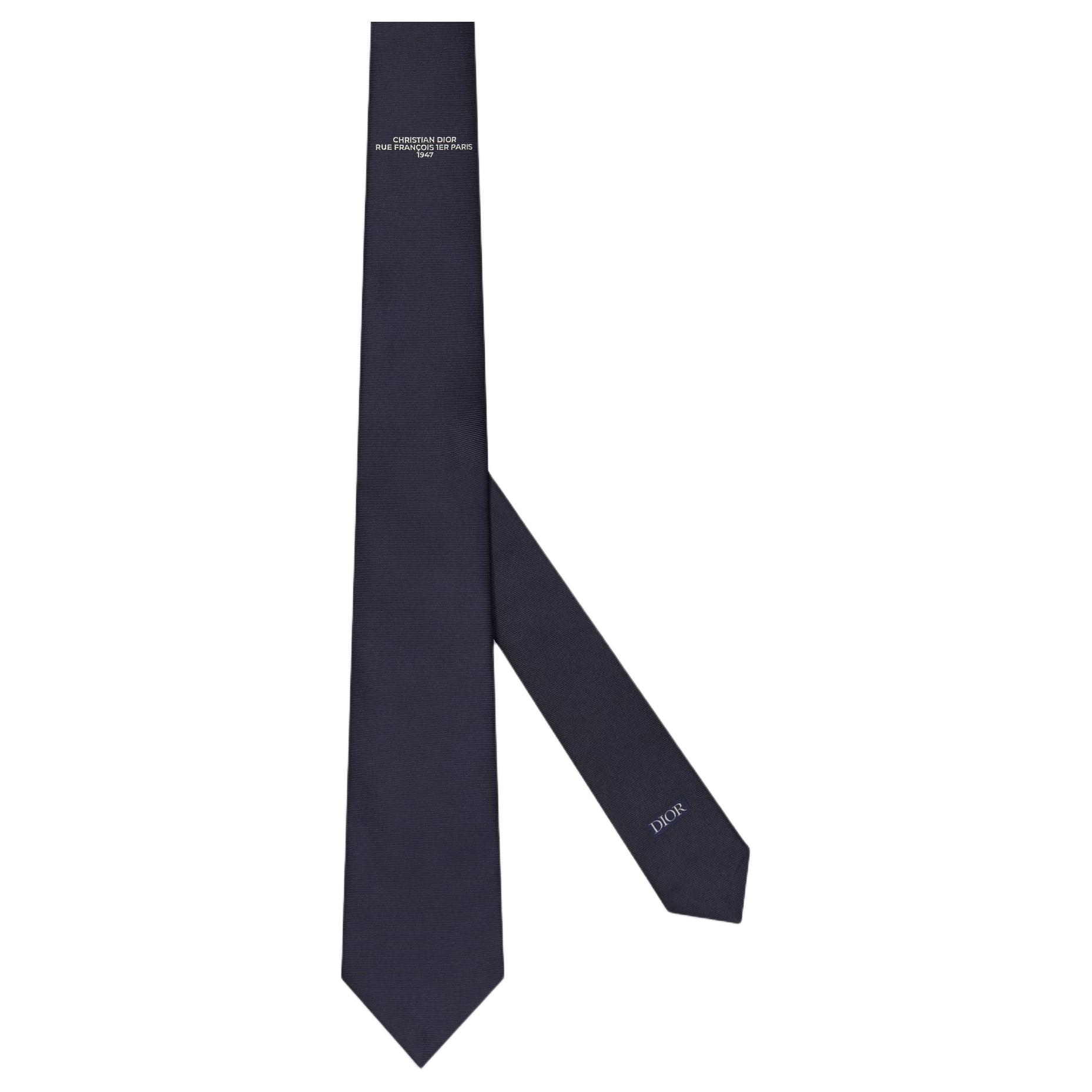 Order DIOR  Blue Silk Tie with Logo Design. 41C1047B0914_C580