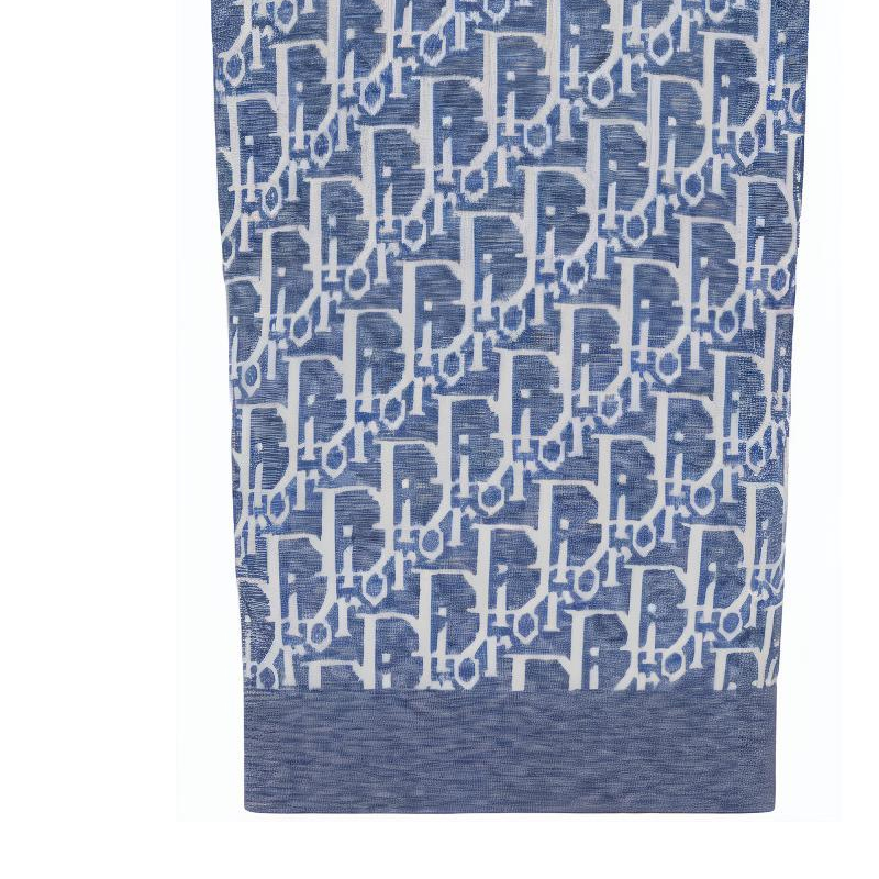 Cheap ディオール ブルー ノースリーブ ニット セーター ロゴ ジャカード パターン付き. 393M662AT662-C580