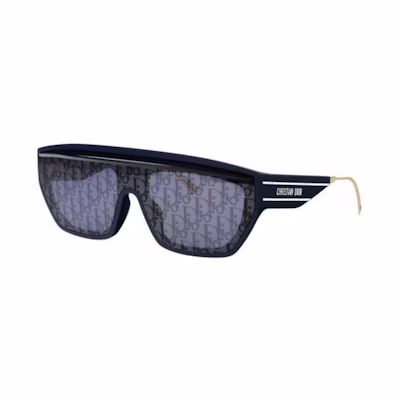DIOR Blue Square Plastic Logo Sunglasses CD40152U 31B8 blue