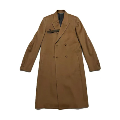 DIOR Brown Double-Breasted Long Sleeve Coat. 013C302B3225-C120