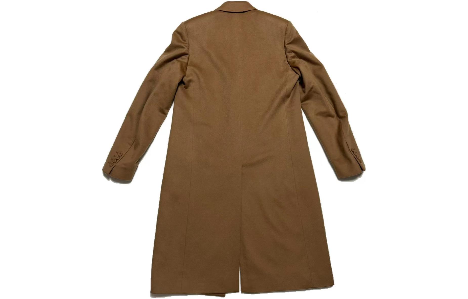Lookbook DIOR  Brown Double-Breasted Long Sleeve Coat. 013C302B3225-C120