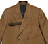 Shop DIOR Brown Double-Breasted Long Sleeve Coat. 013C302B3225-C120