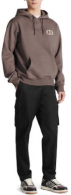 디올 브라운 로고 레터링 후디. 113J698A0531-C771 Shop 디올 브라운 로고 레터링 후디. 113J698A0531-C771