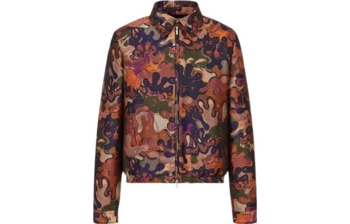 DIOR  Camouflage Tech Jacquard Zip Jacket Multicolor. 143C402A5336-C682