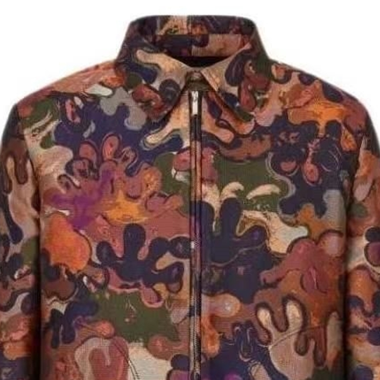 Sizing DIOR Jaket Zip Teknik Kamuflaj Jacquard Pelbagai Warna. 143C402A5336-C682