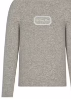 Sizing DIOR Cashmere Sweater with Embroidered Christian Dior Couture Logo. 243M645AT474-C880