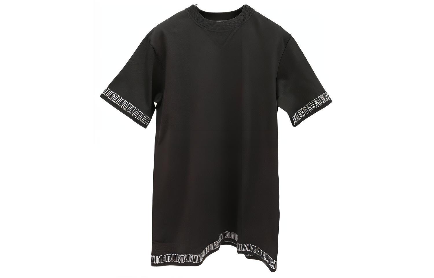 DIOR  Casual Letter Crew Neck T-Shirt - Black 033J625F0554-C988