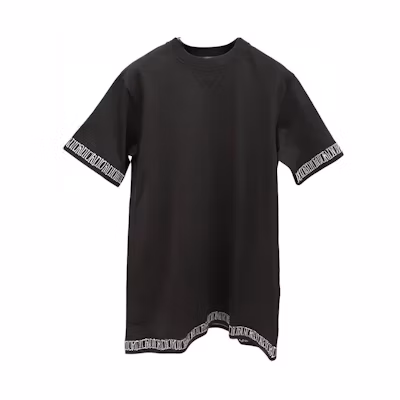 DIOR Casual Letter Crew Neck T-Shirt - Black 033J625F0554-C988