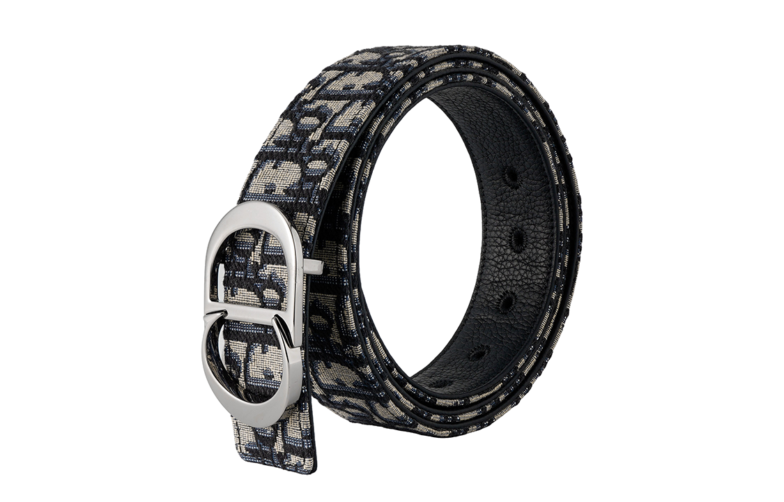 Shop 디올 클래식 오블리크 리버서블 가죽 벨트 블랙/베이지 3.5cm. 4371RUYSEH05E