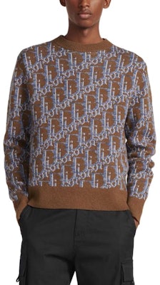 DIOR 刺绣字母宽松款长袖圆领毛衣 193M638AT662-C187 3