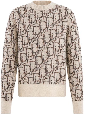 DIOR 刺绣字母宽松款长袖圆领毛衣 193M638AT662-C187 Order DIOR 刺绣字母宽松款长袖圆领毛衣 193M638AT662-C187