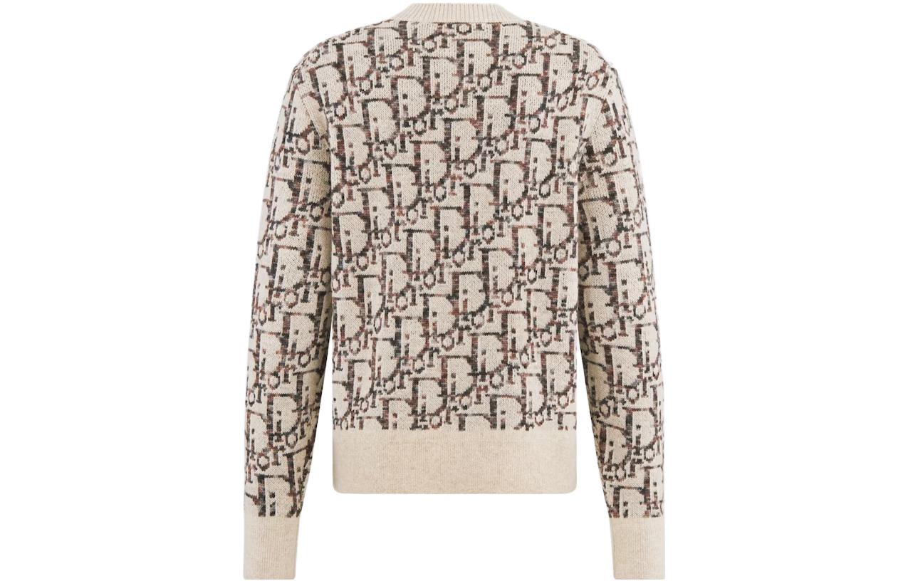 Lookbook DIOR Crewneck Sweater Lengan Panjang Bordir Huruf. 193M638AT662-C187