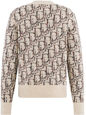 DIOR 刺绣字母宽松款长袖圆领毛衣 193M638AT662-C187 Lookbook DIOR 刺绣字母宽松款长袖圆领毛衣 193M638AT662-C187