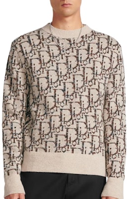 DIOR 刺绣字母宽松款长袖圆领毛衣 193M638AT662-C187 Purchase DIOR 刺绣字母宽松款长袖圆领毛衣 193M638AT662-C187