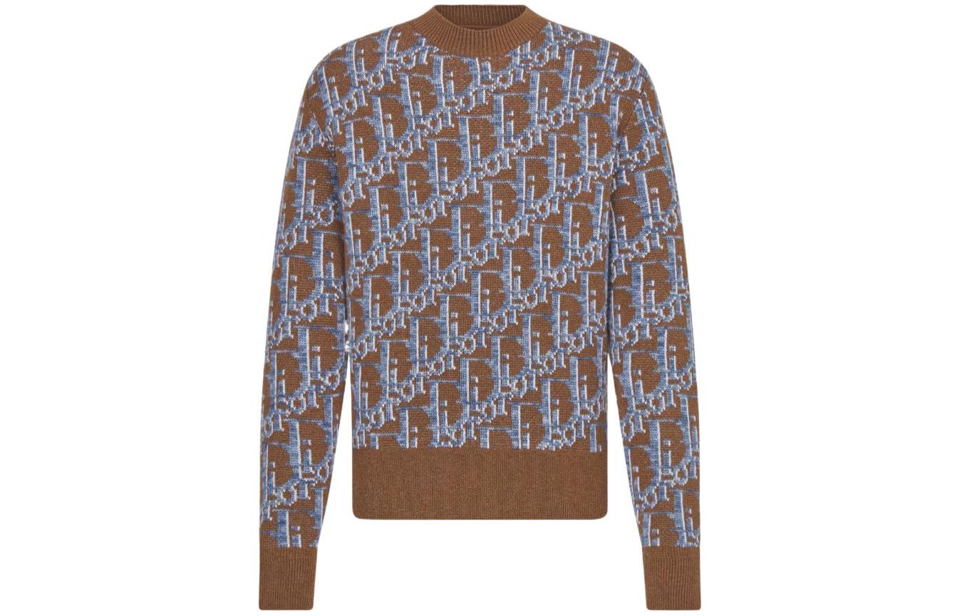 Cheap DIOR Crewneck Sweater Lengan Panjang Bordir Huruf. 193M638AT662-C187