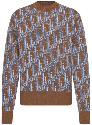 DIOR 刺绣字母宽松款长袖圆领毛衣 193M638AT662-C187 Cheap DIOR 刺绣字母宽松款长袖圆领毛衣 193M638AT662-C187