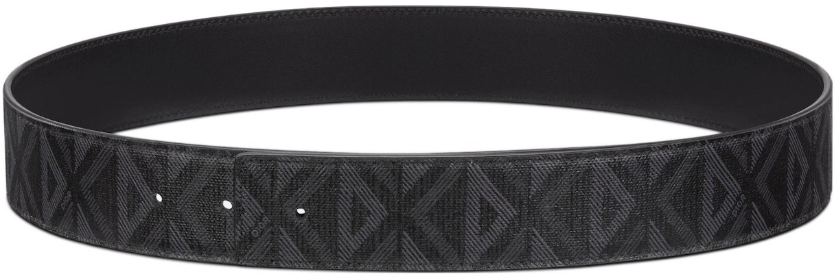 DIOR 菱形图案可双面用帆布皮革腰带 黑色 4厘米宽 4804ZZCDP-H43E Order DIOR 菱形图案可双面用帆布皮革腰带 黑色 4厘米宽 4804ZZCDP-H43E