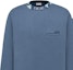 Shop DIOR Embroidered Logo Crewneck Sweatshirt Misty Blue. 383J694A0807-C585