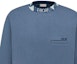 Details for DIOR Embroidered Logo Crewneck Sweatshirt Misty Blue. 383J694A0807-C585