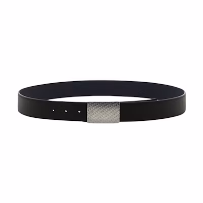 DIOR Fashion Smooth Buckle Leather Belt - Black 4424R UTAM H16Q