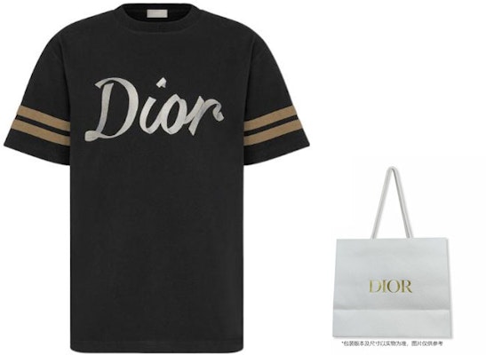 Camiseta Negra Rayas y Logo DIOR FW22 293J659A0554-C980 Shop Camiseta Negra Rayas y Logo DIOR FW22 293J659A0554-C980
