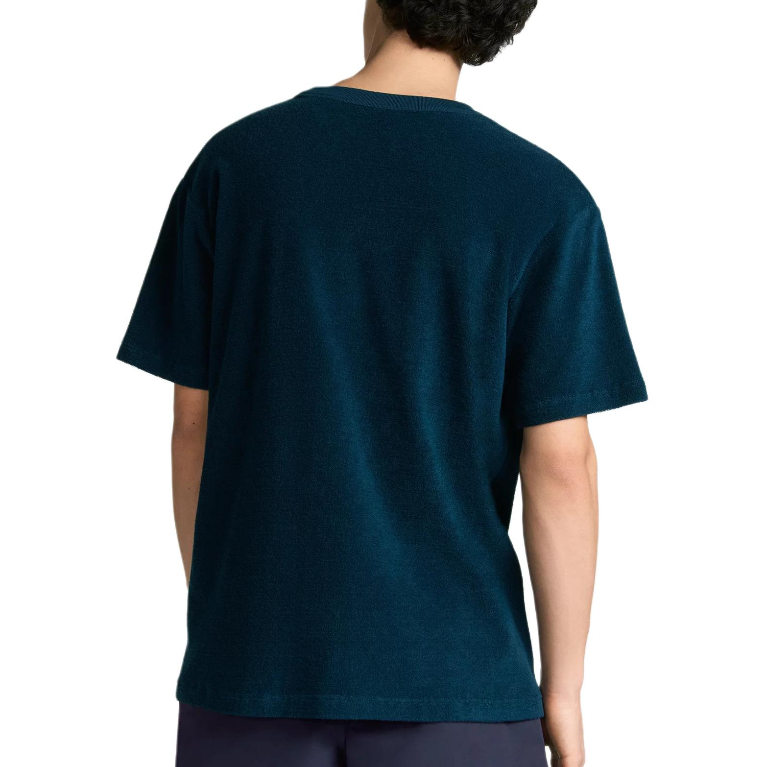 Purchase DIOR FW25 蓝色宽松刺绣棉质T恤。 593J696F3006-C580