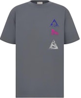 DIOR Graphic Print Loose Fit Crewneck T-Shirt - Grey. 393J696D0817C889 DIOR Graphic Print Loose Fit Crewneck T-Shirt - Grey. 393J696D0817C889