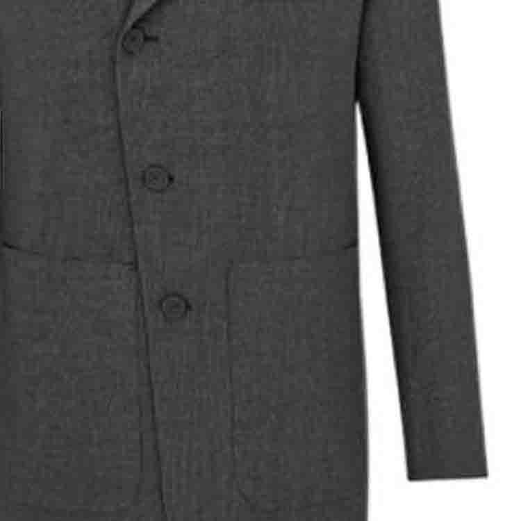 DIOR  Gray Single-Breasted Plaid Long-Sleeve Blazer Jacket 113C278A5605-C888 圖 4