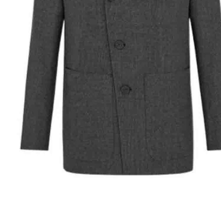 DIOR  Gray Single-Breasted Plaid Long-Sleeve Blazer Jacket 113C278A5605-C888 圖 5