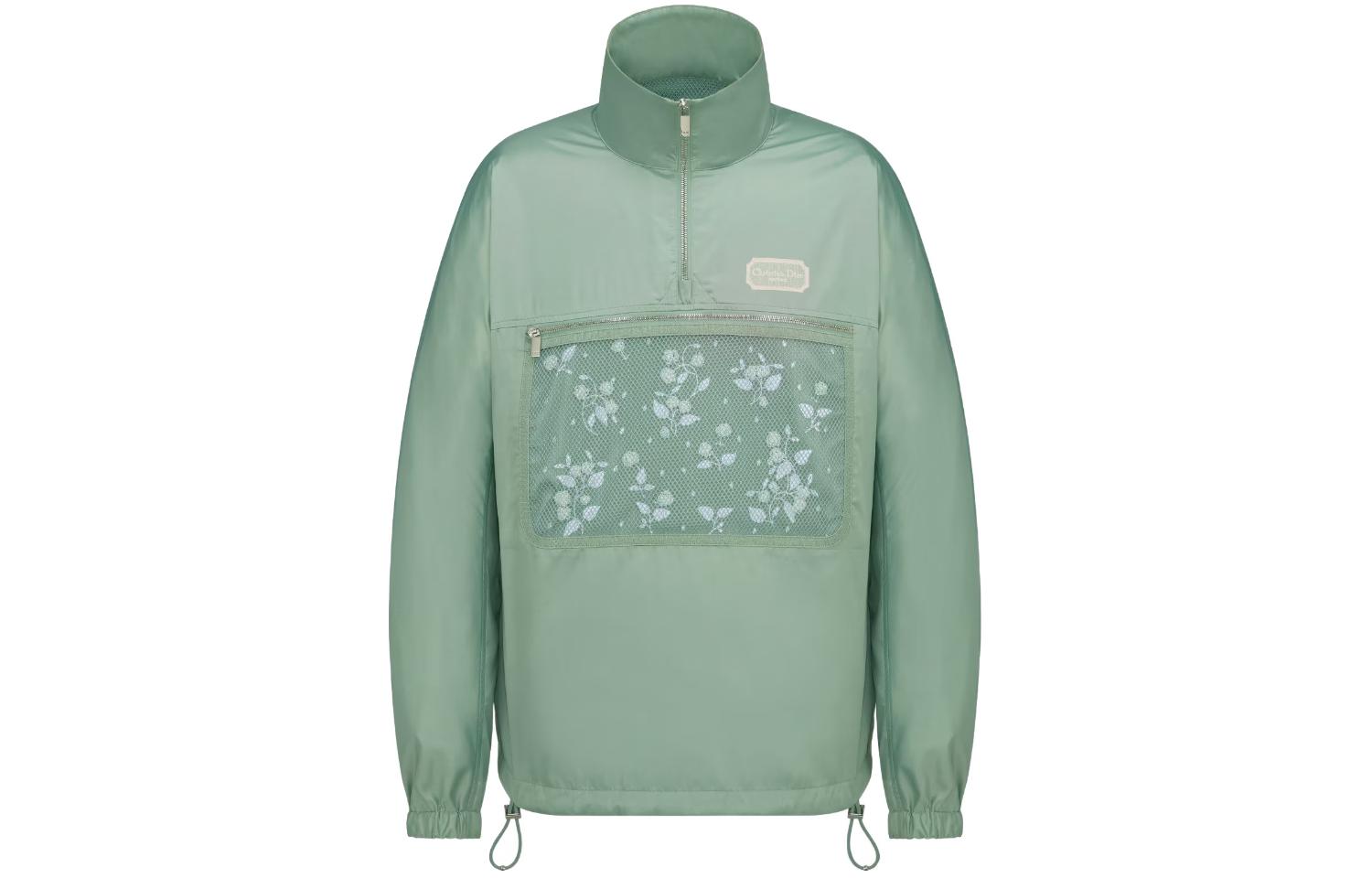 DIOR  Green Half-Zip Stand Collar Long Sleeve Jacket 383C412B5768-C680 圖 2