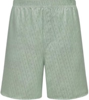 Dior Green Monogram Elastic Waist Casual Shorts 483C102A5231-C646 Dior Green Monogram Elastic Waist Casual Shorts 483C102A5231-C646