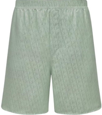 Dior Celana Pendek Santai Monogram Hijau Pinggang Elastis 483C102A5231-C646 Order Dior Celana Pendek Santai Monogram Hijau Pinggang Elastis 483C102A5231-C646