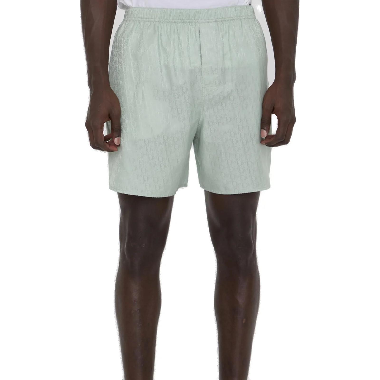 Purchase Dior Celana Pendek Santai Monogram Hijau Pinggang Elastis 483C102A5231-C646