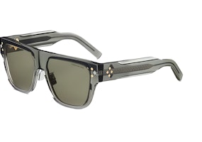 DIOR Green Square Acetate Sunglasses with Decorative Temples. CDDMS6FXR55C0 DIOR Green Square Acetate Sunglasses with Decorative Temples. CDDMS6FXR55C0