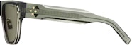 Shop DIOR Gafas de Sol Cuadradas Verdes de Acetato con Patillas Decorativas. CDDMS6FXR55C0