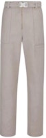 DIOR Grey Casual Pants with Solid Straight Cut and Utility Buckle. 243C111A5641-C120 DIOR Grey Casual Pants with Solid Straight Cut and Utility Buckle. 243C111A5641-C120