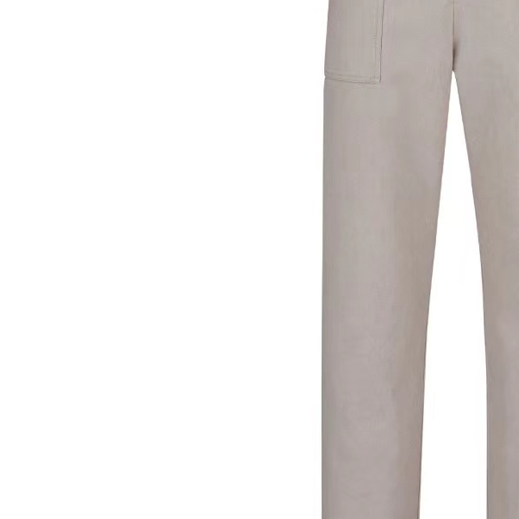 Sizing DIOR  Grey Casual Pants with Solid Straight Cut and Utility Buckle. 243C111A5641-C120