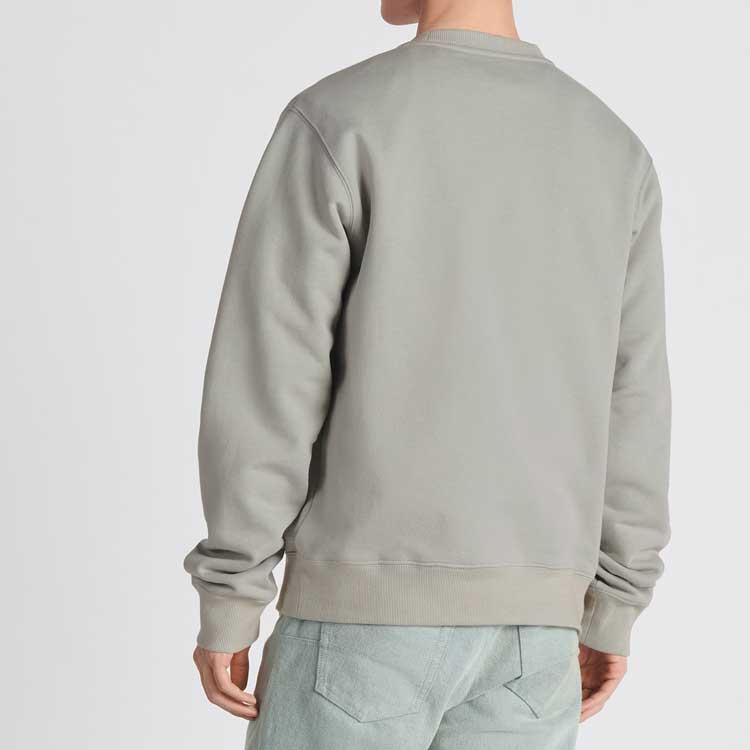 Purchase ディオール グレー 刺繍入り クルーネック 長袖スウェットシャツ 343J699A053-1C888