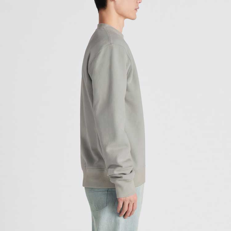 Details for ディオール グレー 刺繍入り クルーネック 長袖スウェットシャツ 343J699A053-1C888