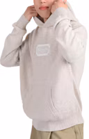Shop DIOR 灰色針織連帽衫 帶字母Logo設計。 313M658AT474-C180
