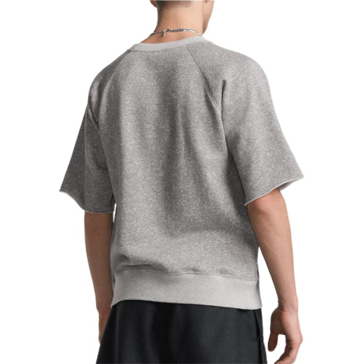 DIOR  Grey Logo Embroidered Loose Fit Crewneck T-Shirt. 493J634A0939-C884 圖 5