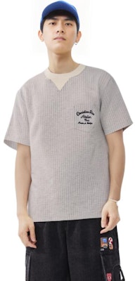 ディオール グレー ロゴプリント クルーネック 半袖 Tシャツ. 213J637A0739-C075 2