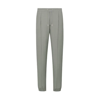 DIOR Grey Mid-Waist Jogger Pants with Belted Fit Casual Style. 733C138E6107-C800