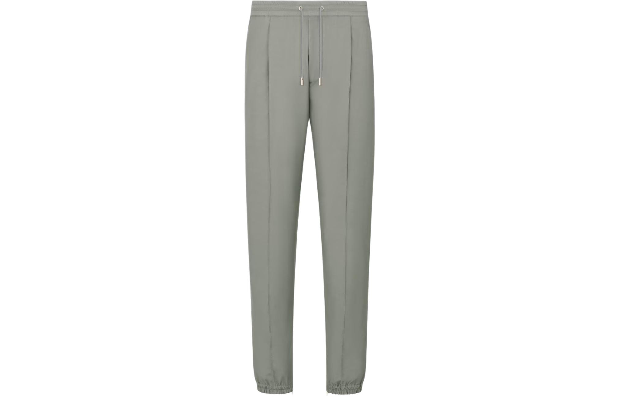 Order 迪奥灰色中腰束带休闲风运动裤。 733C138E6107-C800