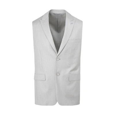 DIOR Grey Pinstripe Single-Breasted Vest 183C225A511-4181